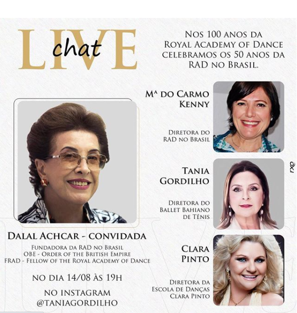 Convite:  Live Chat com a Srª Dalal Achcar